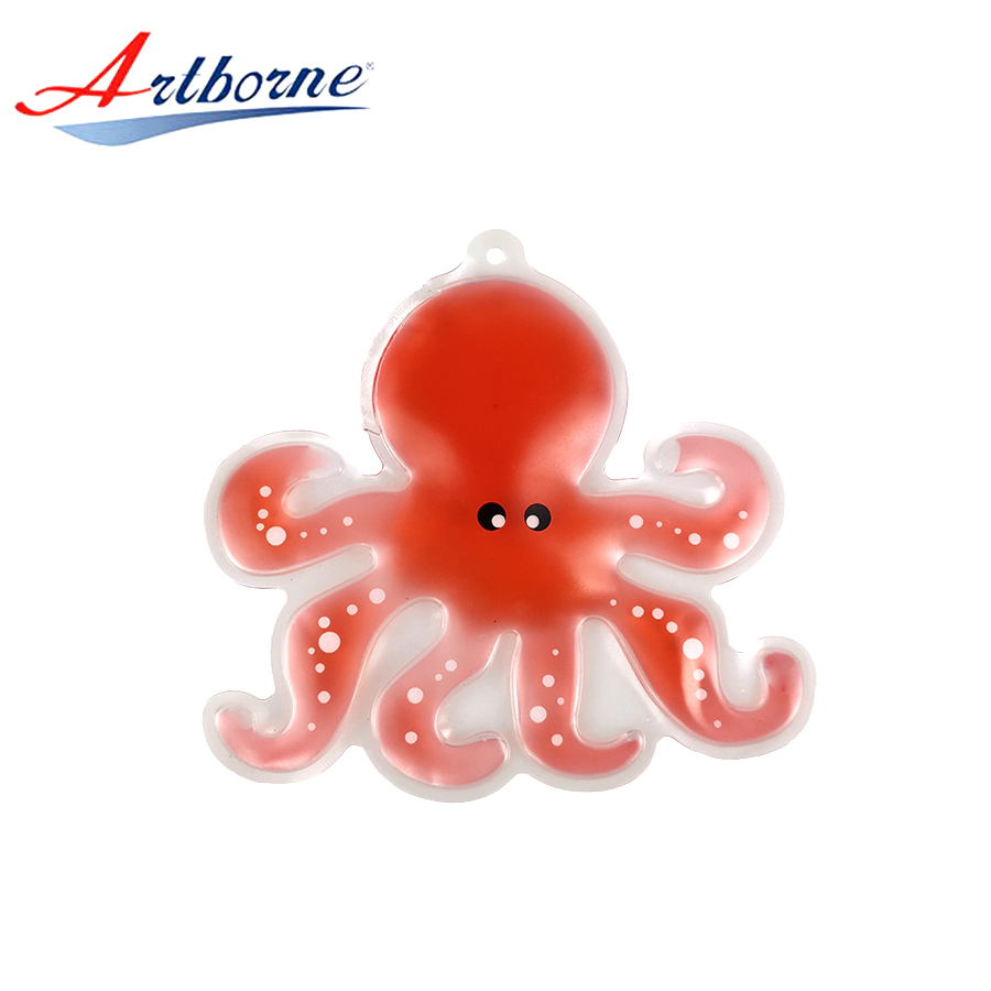 Reusable wholesale microwave gel ice hot cold therapy heat pack shaped animal or octopus for children gift as hand warmer hcp66