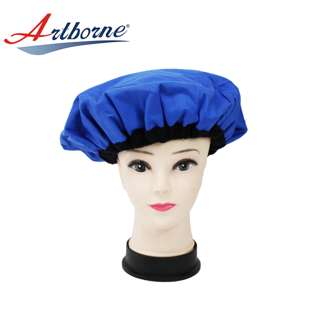 Home use Natural flaxseed linseed microwavable heat Thermal condition steaming hair care mask cap bonnet