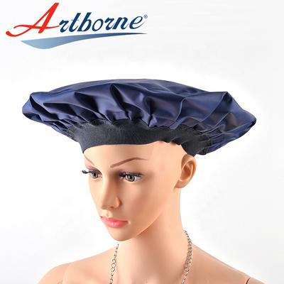 microwave heated heat Gel conditioning hair care mask cap bonnet