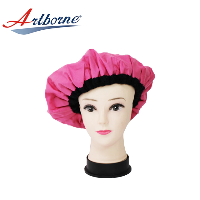 Natural Thermal microwave heated flaxseed microwavable deep conditioning hair heat heating hot hair care treatment Bonnet cap