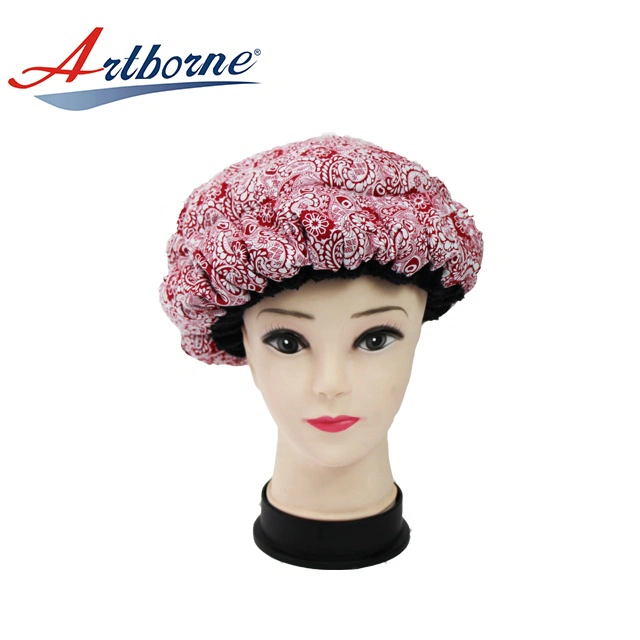 cordless Natural flaxseed linseed microwavable heated Thermal condition steaming hair care mask cap bonnet