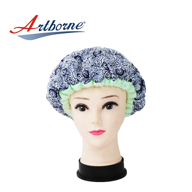 cordless Natural flaxseed linseed microwavable heated conditioning hair care mask cap bonnet