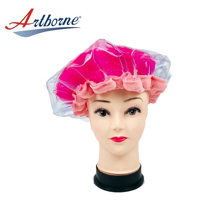 reusable pearlie gel bead microwave heat Thermal condition steaming hair care mask cap bonnetap