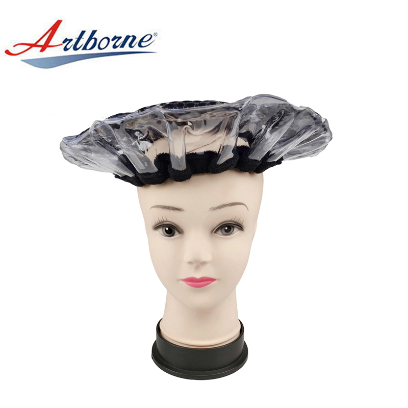 cordless pearlie gel bead microwave heat hot steaming steam hair mask cap bonnet