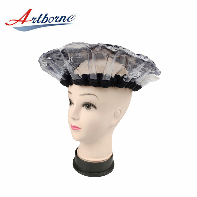 Artborne pearlie hot head microwavable deep conditioning heat cap manufacturers for lady-1