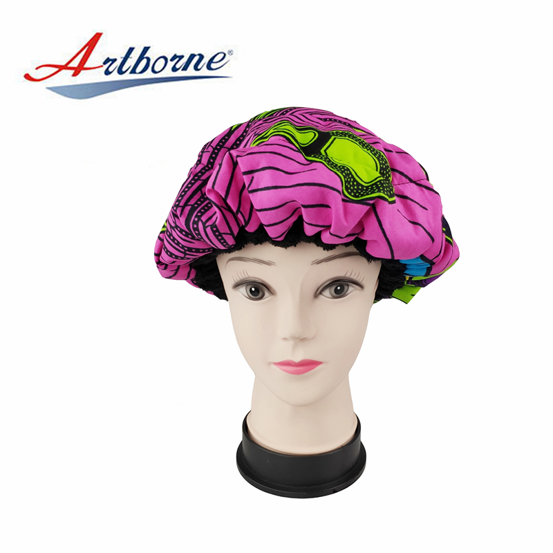 Artborne microwavable thermal heat cap for conditioning treatments for business for lady-15