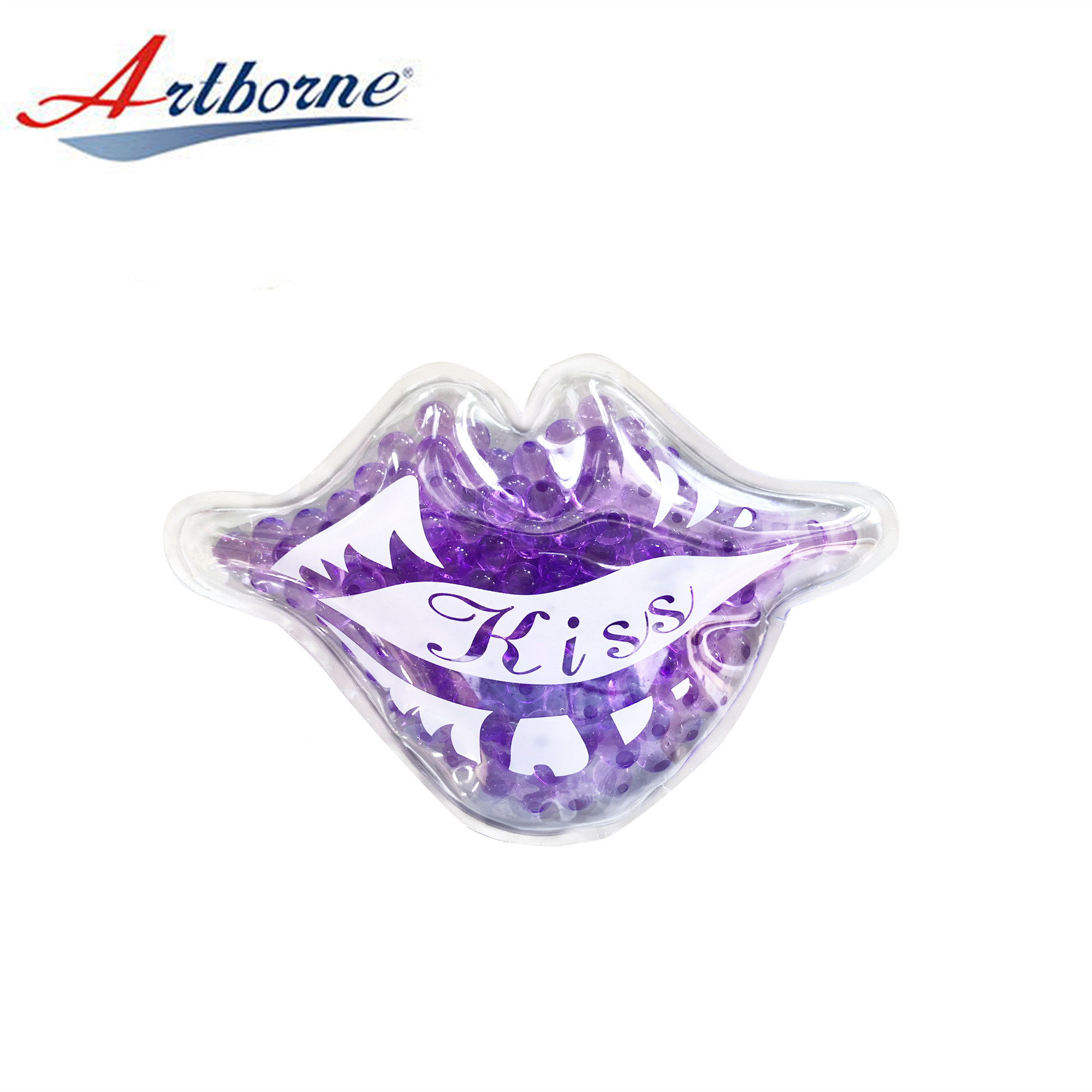 High Quality Ice Gel Beads Lip Mask Hot Cold Pack for Medical Spas Bead Ice Lip Kiss Shape Cold Reusable Therapy Pack