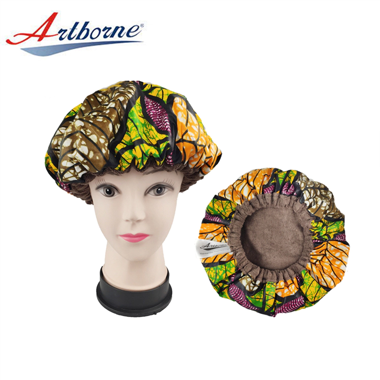 Elastic Band Protect Heat Transfer Cap Hair Bonnet Sleep Conditioner Cap With Disposable Shower Cap