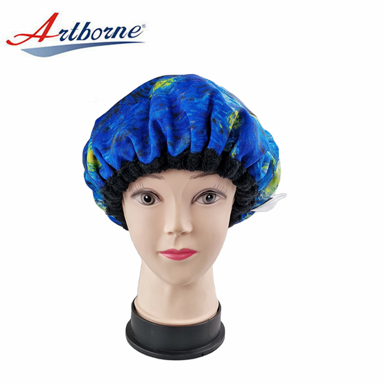 Home Use Deep Conditioning Microwavable Microwave Heated Heating Hair Care Treatment Flaxseed Linseed Heat hot Cap Bonnet Hat