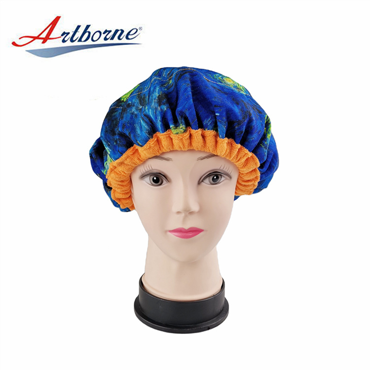 Hair Care Cap Deep Conditioning Microwavable microwave heated heating Hair care Treatment Flaxseed linseed Heat hot Cap bonnet hat Home Use Products