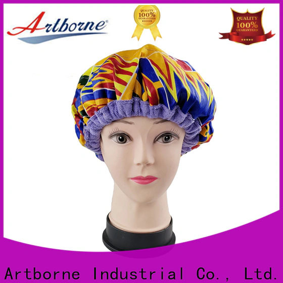 Artborne custom ladies shower cap company for lady