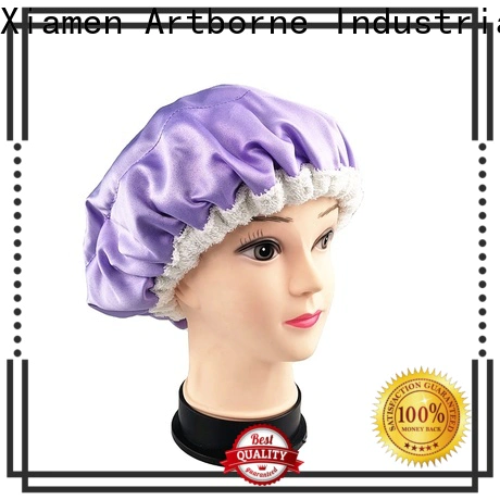 Artborne custom satin hair cap suppliers for shower