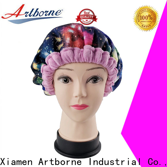Artborne flaxseed thermal hair care hot head deep conditioning cap factory for shower