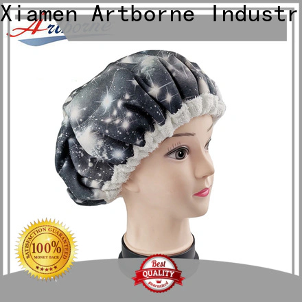 Artborne microwavable waterproof hair cap company for lady