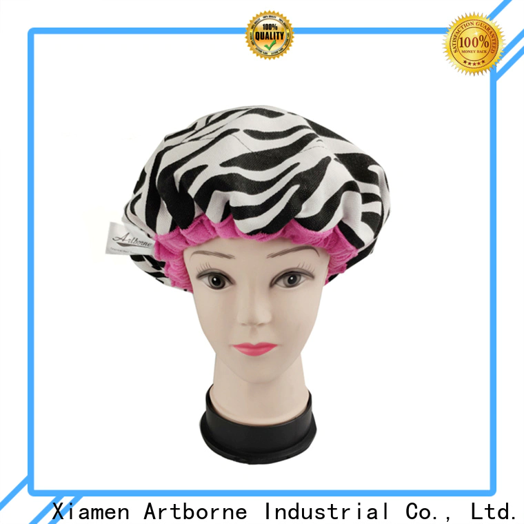 Artborne silk hair cap cap manufacturers for shower