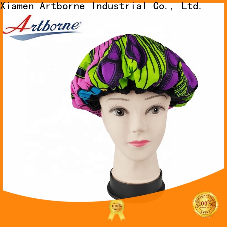 Artborne flaxseed waterproof hair cap manufacturers for lady
