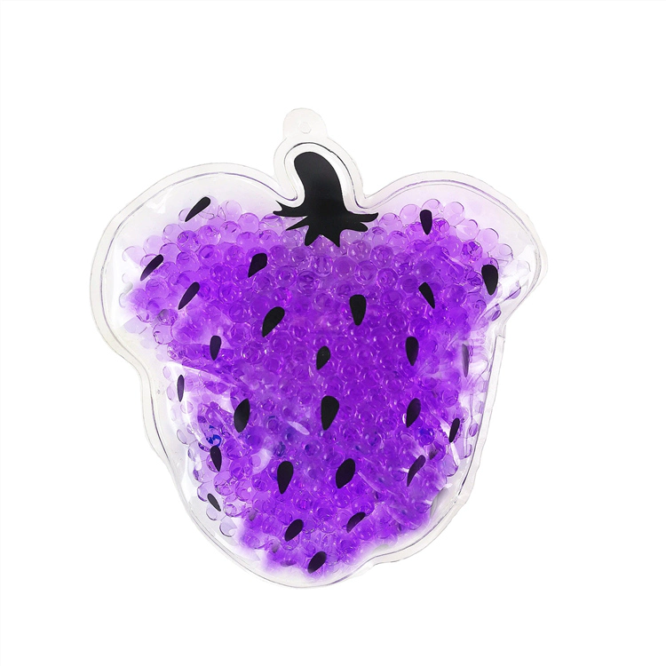 Gel Bead Pad Strawberry Customized Shape Heat Cold Pack for Hand Warmer or Promotion Gift Reusable Hot Cold Therapy