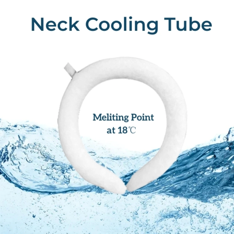 Neck Cooling Tube, Neck Cooling Ring, Reusable Wearable Cooling Neck Wraps for Summer Cold Gel Ice Pack Reusable Neck Cooler