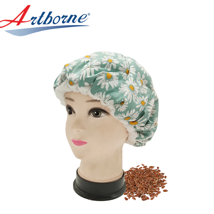 Cordless Flaxseed Deep Conditioning Heat Cap Safe Microwavable Heat Cap For Steaming Heat Therapy For Hair
