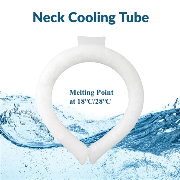 Neck Cooling Tube, Reusable Wearable PCM Cooling Neck Wraps for Summer Heat, Neck Cooling Ring